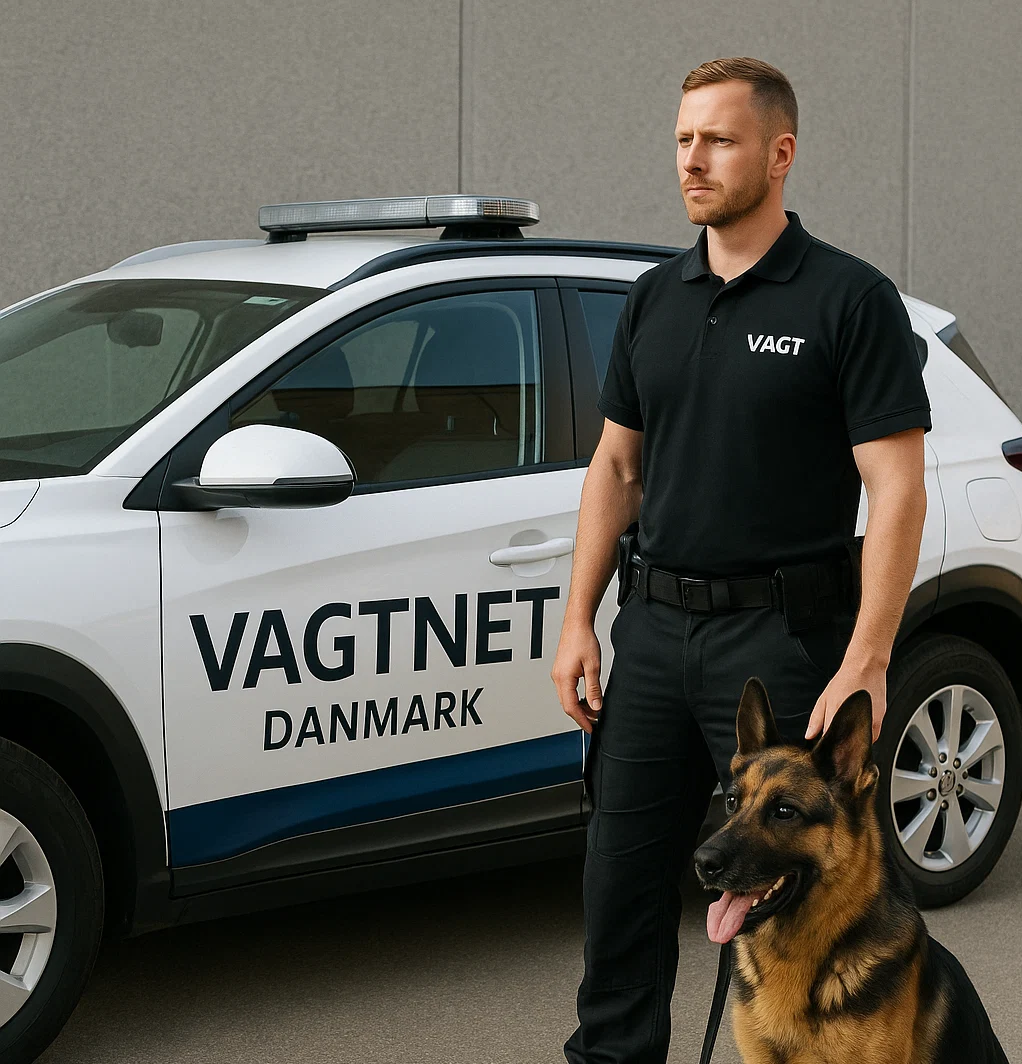 Vagtnet danmark med vagtbil